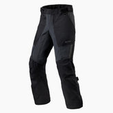 Pantaloni Echelon GTX, un pantalone moto impermeabile con GORE-TEX. Colore Nero-Antracite. Di REV'IT!.